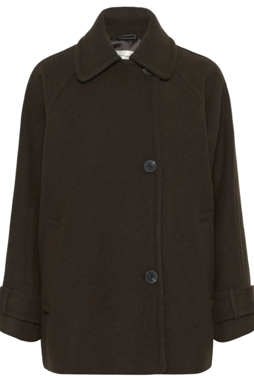 Inwear naisten villakangastakki THORAIW MINONA COAT, Chocolate Brown