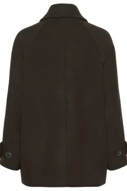 Inwear naisten villakangastakki THORAIW MINONA COAT, Chocolate Brown