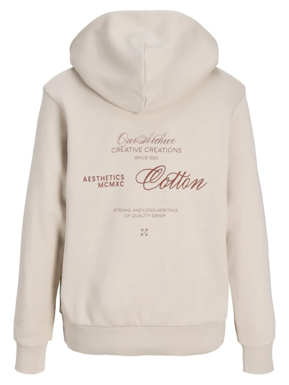 Jack and Jones Junior lasten huppari JJROAR SWEAT HOOD JNR, beige