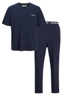 Jack and jones junior oloasu, JACEVEREST SS TEE AND PANTS SET JNR Tummansininen