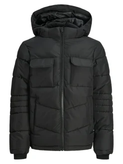 Jack and jones junior talvitakki, JJBUILD PUFFER JNR Musta