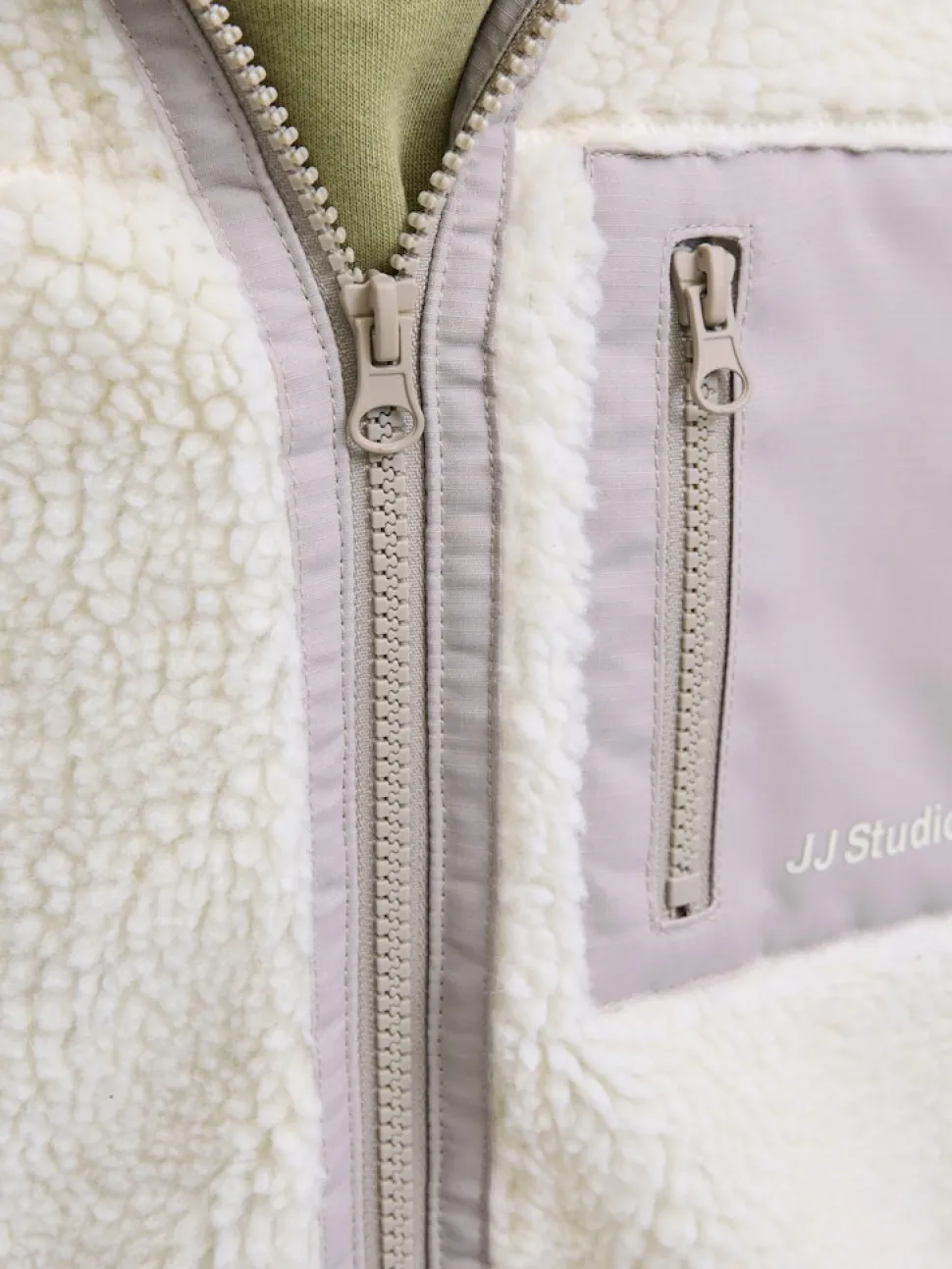 Jack and jones junior teddytakki, JJESOHO TEDDY JACKET JNR Beige