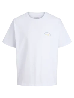 Jack and jones junior t-paita, JORMEADOWS GRAPHIC BACK TEE SS CRE JNR Valkoinen