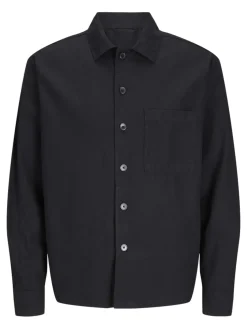 Jack and Jones miestan päällyspaita, JJEURBAN EDGE OVERSHIRT LS SN Black