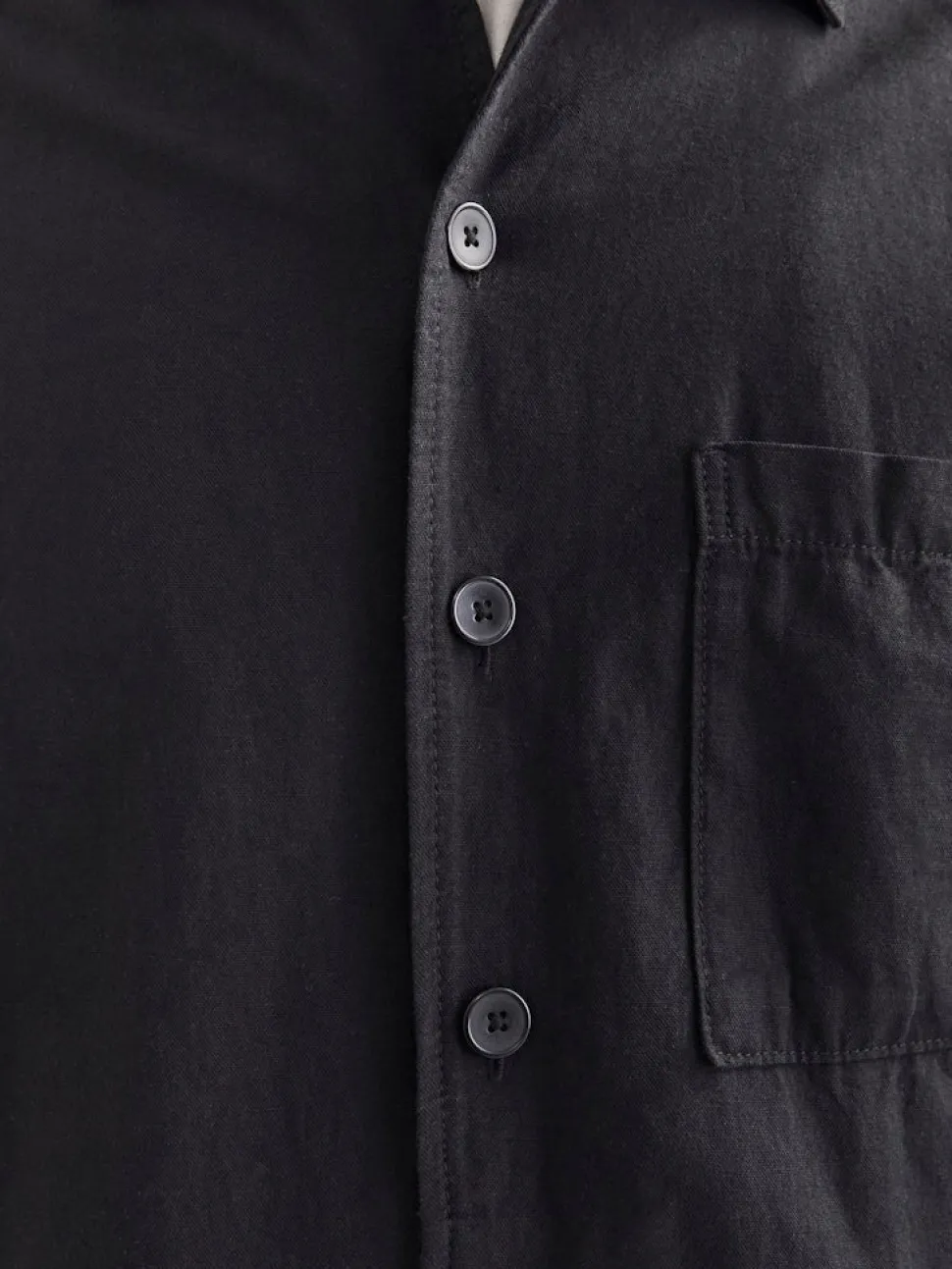 Jack and Jones miestan päällyspaita, JJEURBAN EDGE OVERSHIRT LS SN Black