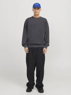 Jack and Jones miesten collegepusero, JJECHARGE FADED SWEAT CREW NECK Castlerock
