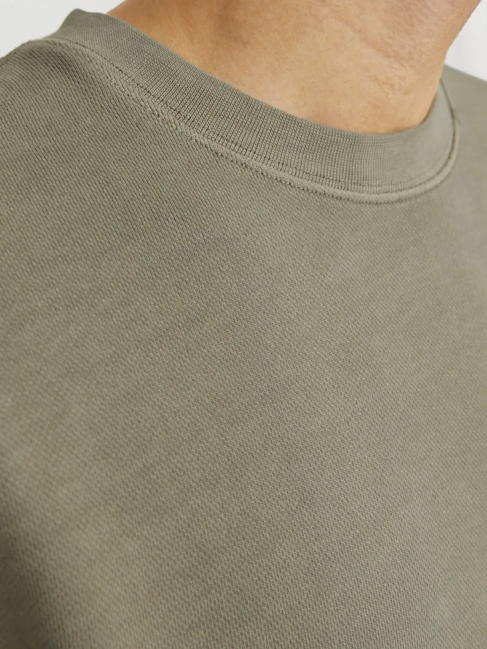 Jack and Jones miesten collegepusero, JJECHARGE FADED SWEAT CREW NECK Silver Sage