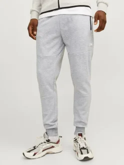 Jack and Jones Miesten Collegehousut JJIWILL JJAIR SWEAT PANTS Light Grey Melange