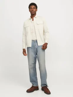 Jack and Jones miesten farkkupaita, JJETRAVIS SHIRT LS Moonbeam