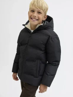 JJESOHO PUFFER HOOD JNR MUSTA