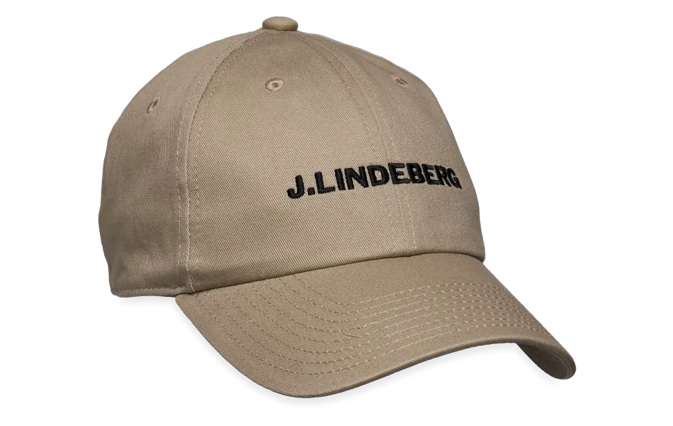 J.Lindeberg miesten lippis, ELIJAH COTTON LOGO CAP Beige