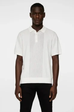 J.Lindeberg miesten pikeepaita, REYMOND SOLID STRIPE POLO Valkoinen