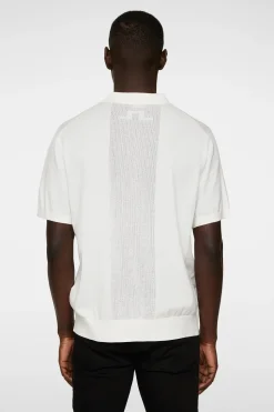 J.Lindeberg miesten pikeepaita, REYMOND SOLID STRIPE POLO Valkoinen