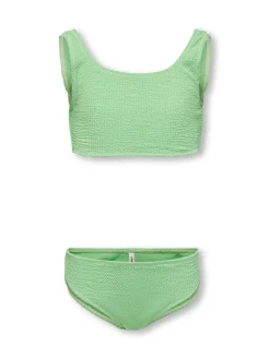 Kids Only bikinit, KOGAMANDA STRUCTURE BIKINI SET Vaaleanvihreä