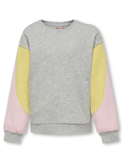 Kids Only lasten collegepusero, KOGEILEEN LS O-NECK COLOR BLOCK Monivärinen Kuosi