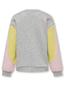 Kids Only lasten collegepusero, KOGEILEEN LS O-NECK COLOR BLOCK Monivärinen Kuosi