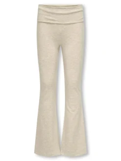 Kids Only lasten housut, KOGFELINA FOLD DOWN PANTS Luonnonvalkoinen