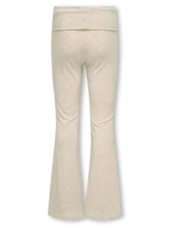 Kids Only lasten housut, KOGFELINA FOLD DOWN PANTS Luonnonvalkoinen