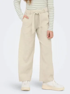 Kids Only lasten housut, KOGTIZANA COTTON LOOSE PANTS Beige