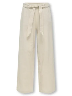 Kids Only lasten housut, KOGTIZANA COTTON LOOSE PANTS Beige