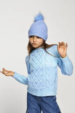 Kids Only Lasten Pipo, POMPOM BEANIE Vaaleansininen