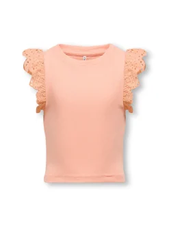 Kids Only lasten toppi, KOGDREA LIFE S/S TOP Persikka