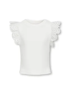 Kids Only lasten toppi, KOGDREA LIFE S/S TOP Valkoinen