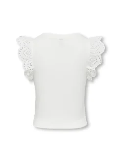 Kids Only lasten toppi, KOGDREA LIFE S/S TOP Valkoinen