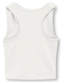 Kids Only lasten toppi, KOGNESSA LIFE S/L CUT OUT TOP Valkoinen