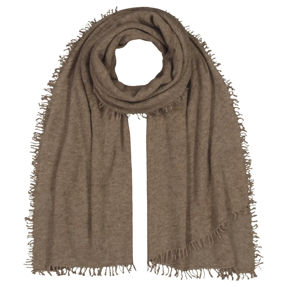 Klement naisten huivi Cashmere huivi 100, ruskeanharmaa