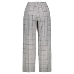 Klement naisten pyjamahousut Kia ruutuhousu, beige ruutu