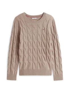 K-SOFT WOOL CABLE C-NK VAALEA BEIGE