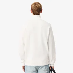 Lacoste miesten collegepaita Regular Fit High Neck Zipped Sweatshirt, valkoinen