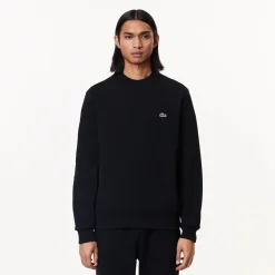 Lacoste Miesten Collegepaita, BRUSHED COTTON FLEEX JOGGER SWEATSHIRT Musta