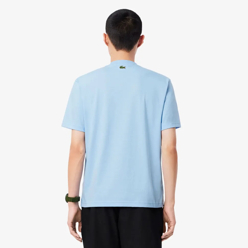 Lacoste miesten t-paita, LACOSTE BIG LOGO Vaaleansininen
