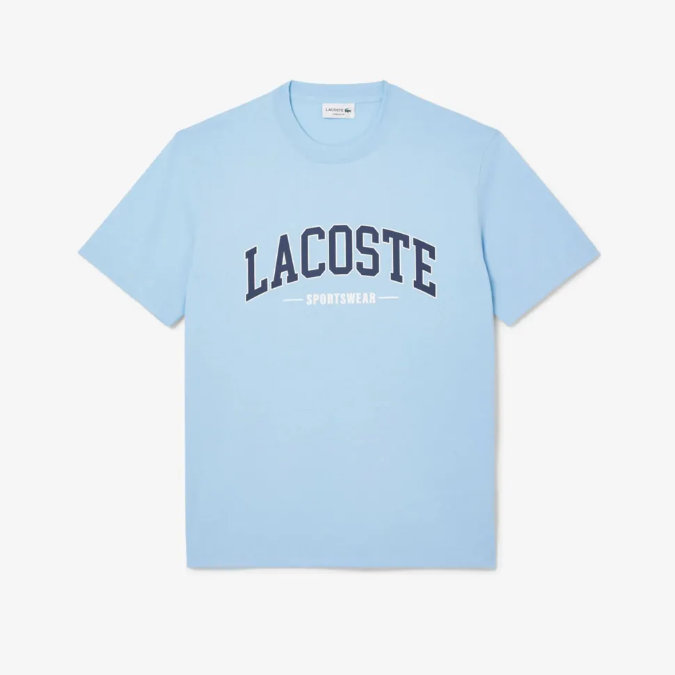 Lacoste miesten t-paita, LACOSTE BIG LOGO Vaaleansininen