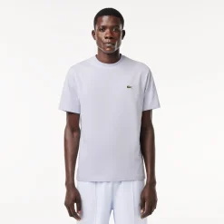 Lacoste Miesten T-Paita, MID WEIGHT COTTON JERSEY T-SHIRT NOS Vaaleansininen