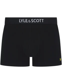 Lyle & Scott miesten bokserit, NATHAN 3-PACK BOXER Musta