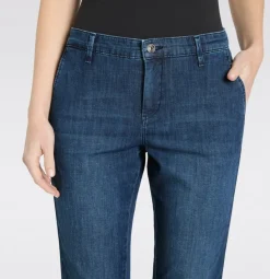 Mac naisten farkut Chino Turn Up, sininen indigo