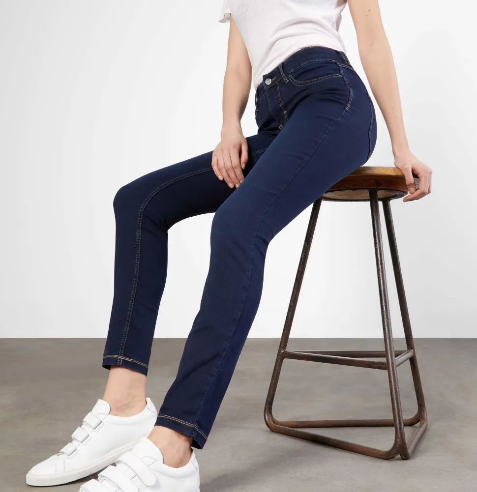 Mac Naisten Farkut, Dream Skinny D826 Tummansininen
