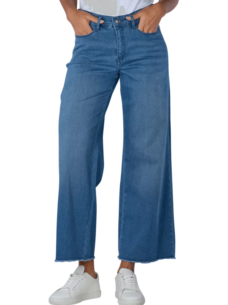 Mac naisten farkut, DREAM WIDE CROPPED Indigo