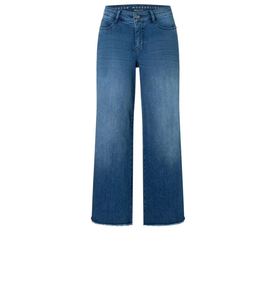Mac naisten farkut, DREAM WIDE CROPPED Indigo