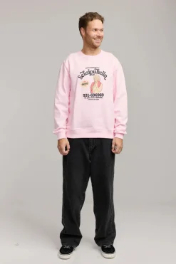 Makia collegepaita Seksipuhelin Sweatshirt, vaaleanpunainen