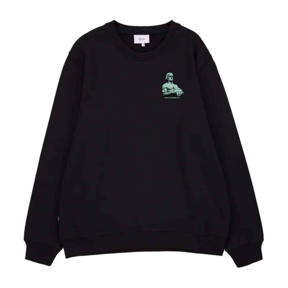 Makia collegepaita STEISSI SWEATSHIRT, musta