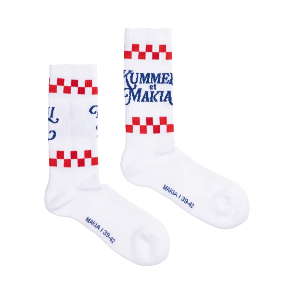 Makia Gastronomie Socks, valkoinen