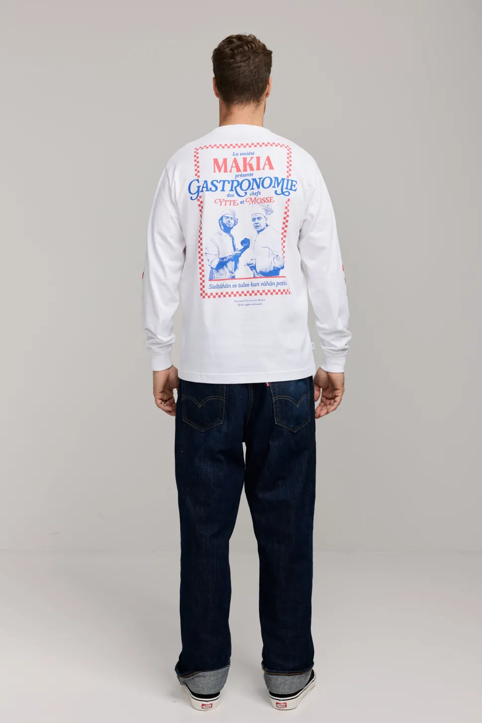 Makia Kummeli Gastronomie Long Sleeve, valkoinen