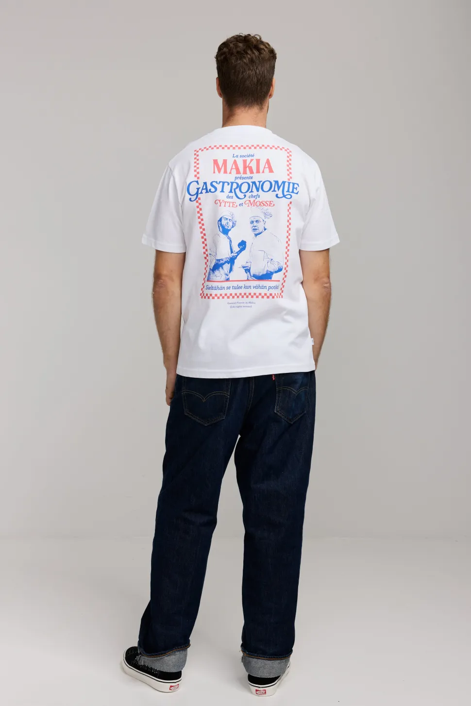 Makia Kummeli Gastronomie T-shirt, valkoinen