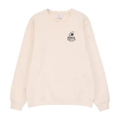 Makia miesten collegepaita K Cosmic Sweatshirt, luonnonvalkoinen