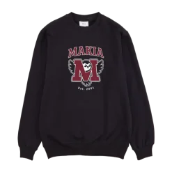 Makia Miesten Collegepaita, K UGLA SWEATSHIRT Musta
