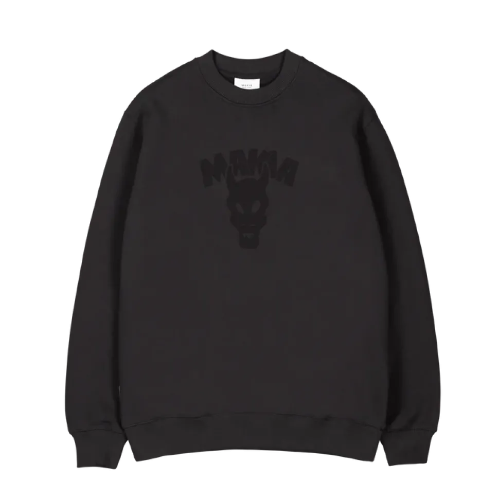 Makia miesten collegepaita, TUOMIOPÄIVÄ SWETSHIRT Musta